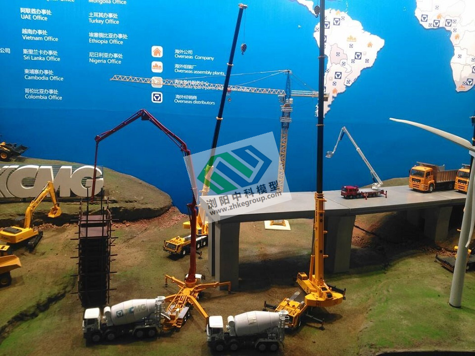 橋梁現澆施工模型