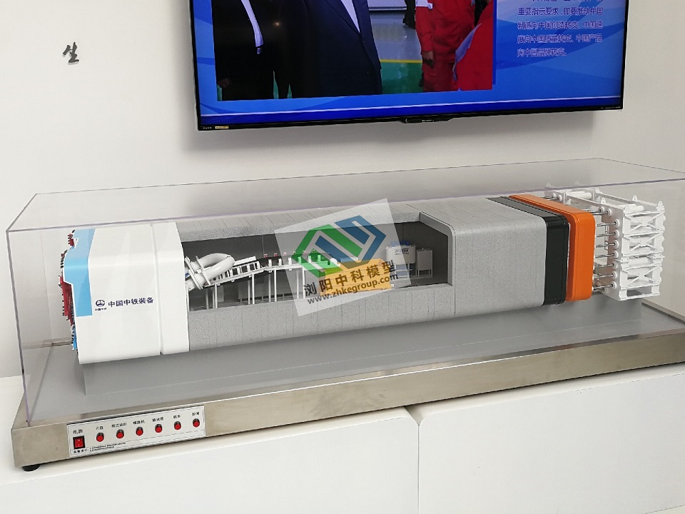 矩形盾構機模型